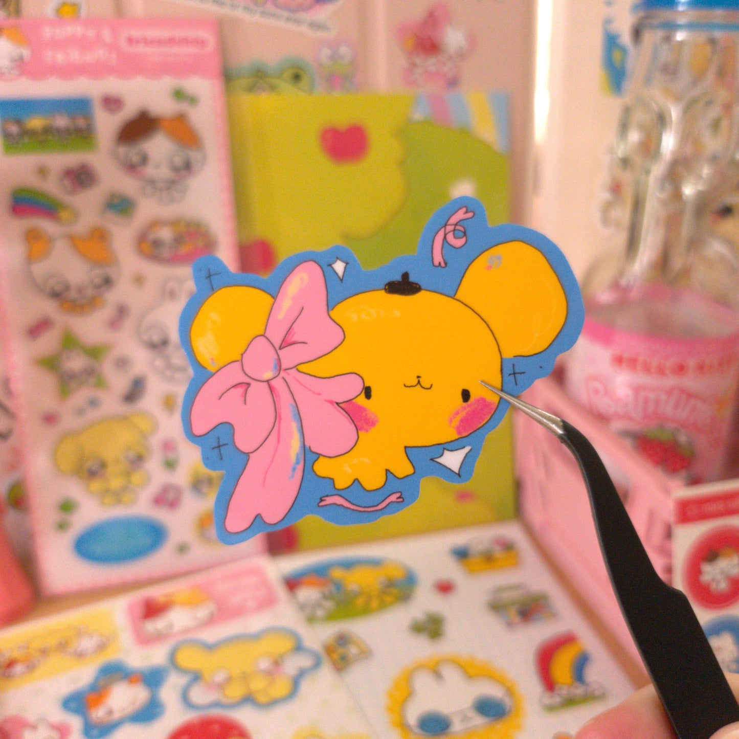 magic pom sticker