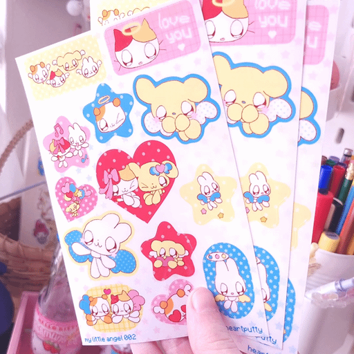 little angel sticker sheet