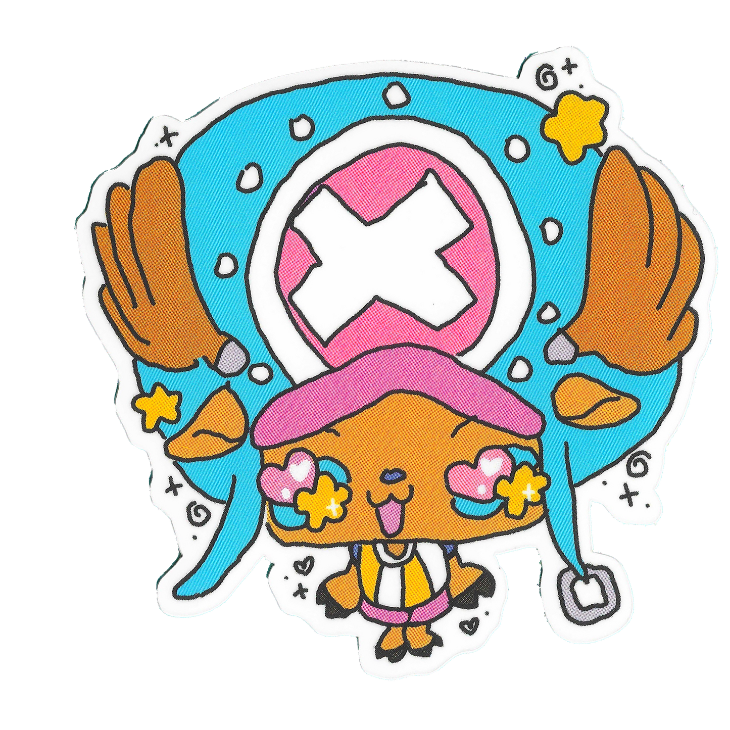 cotton candy reindeer sticker