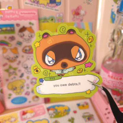 stingy tanuki sticker