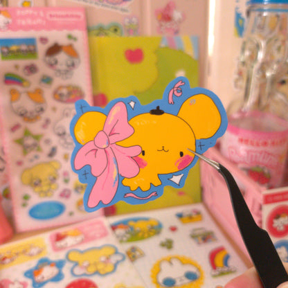 magic pom sticker