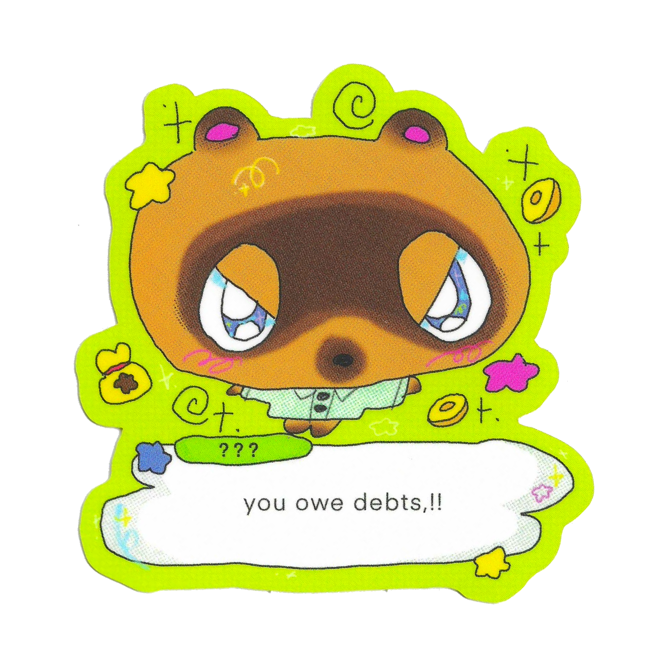 stingy tanuki sticker