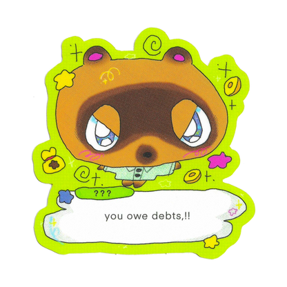 stingy tanuki sticker