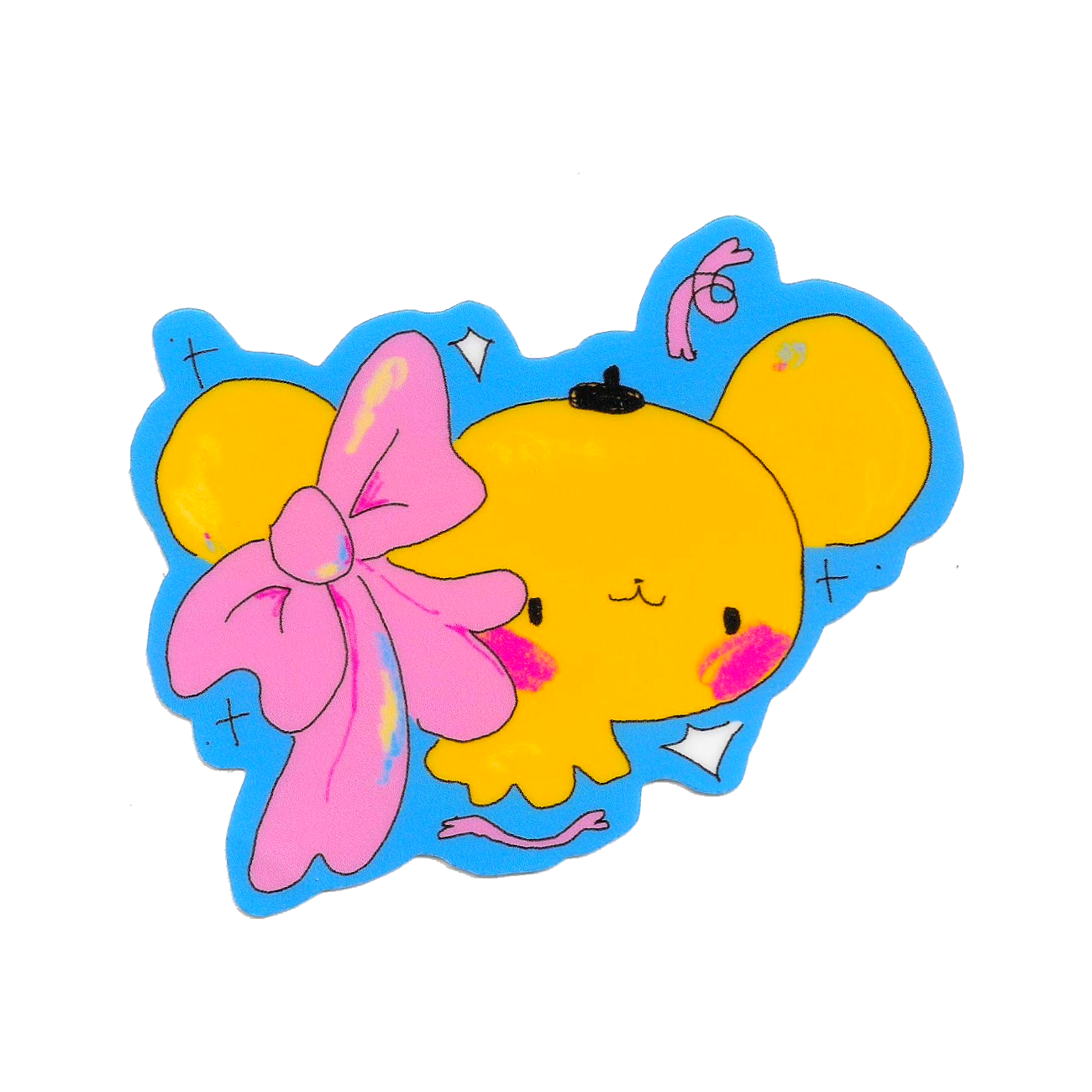 magic pom sticker