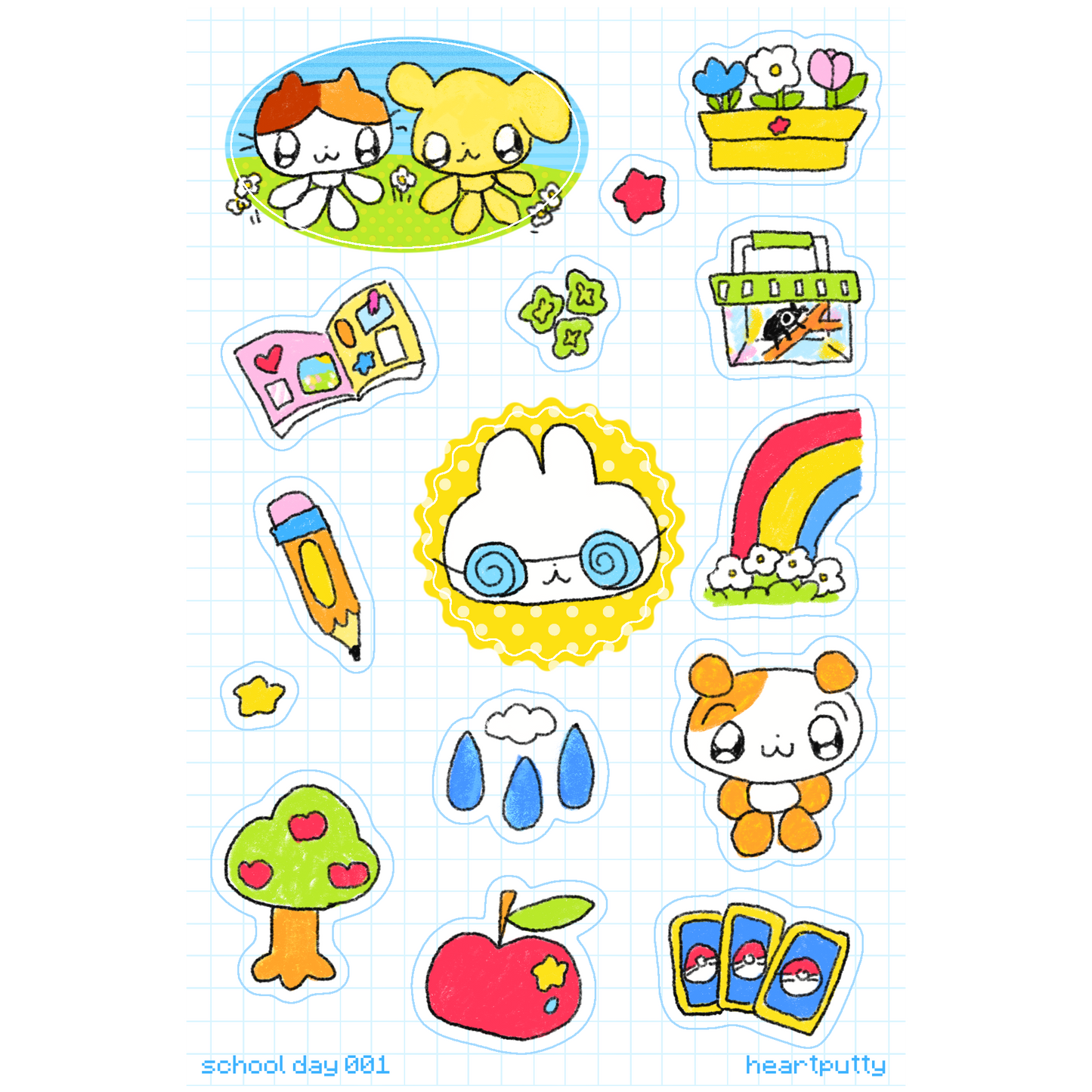 school day sticker sheet