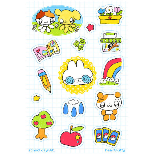 school day sticker sheet